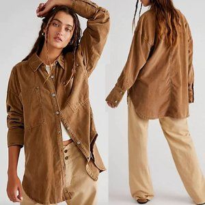 Free People Brown Utility Jacket